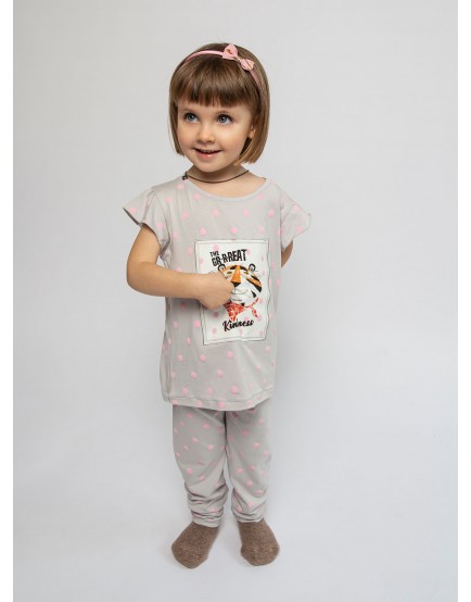 Детская пижама для девочек INDEFINI "Great kindness"