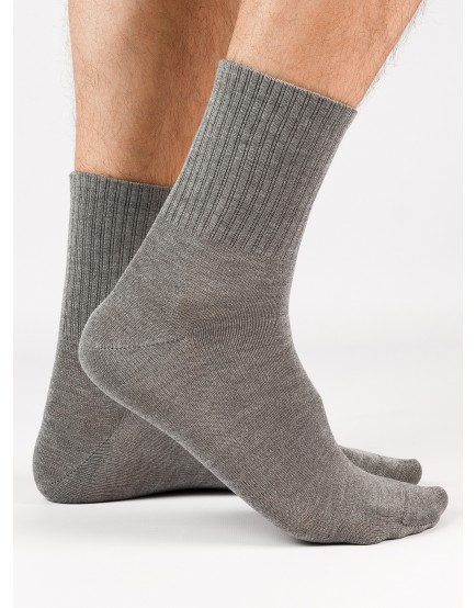 Шерстяные мужские носки серого цвета