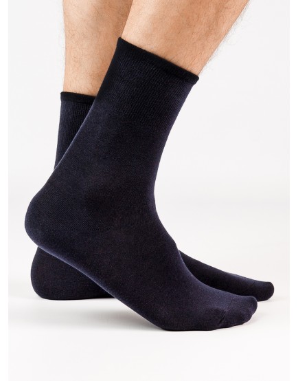 Шерстяные мужские носки синего цвета