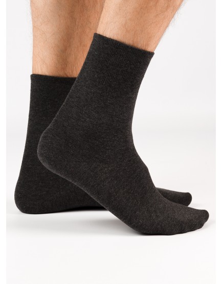 Шерстяные мужские носки темно-серого цвета