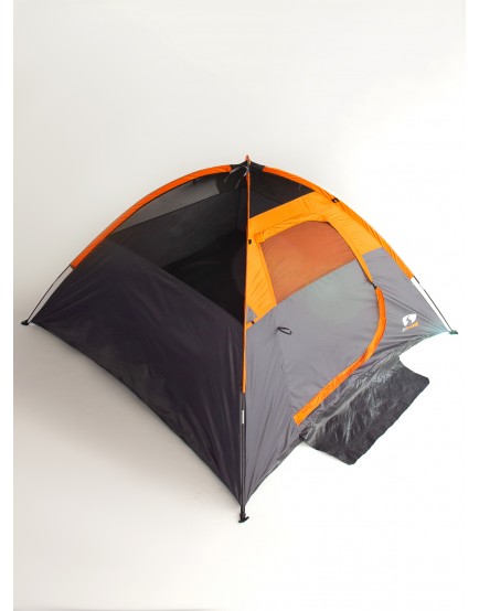 Палатка туристическая из полиэстра оранжевого цвета