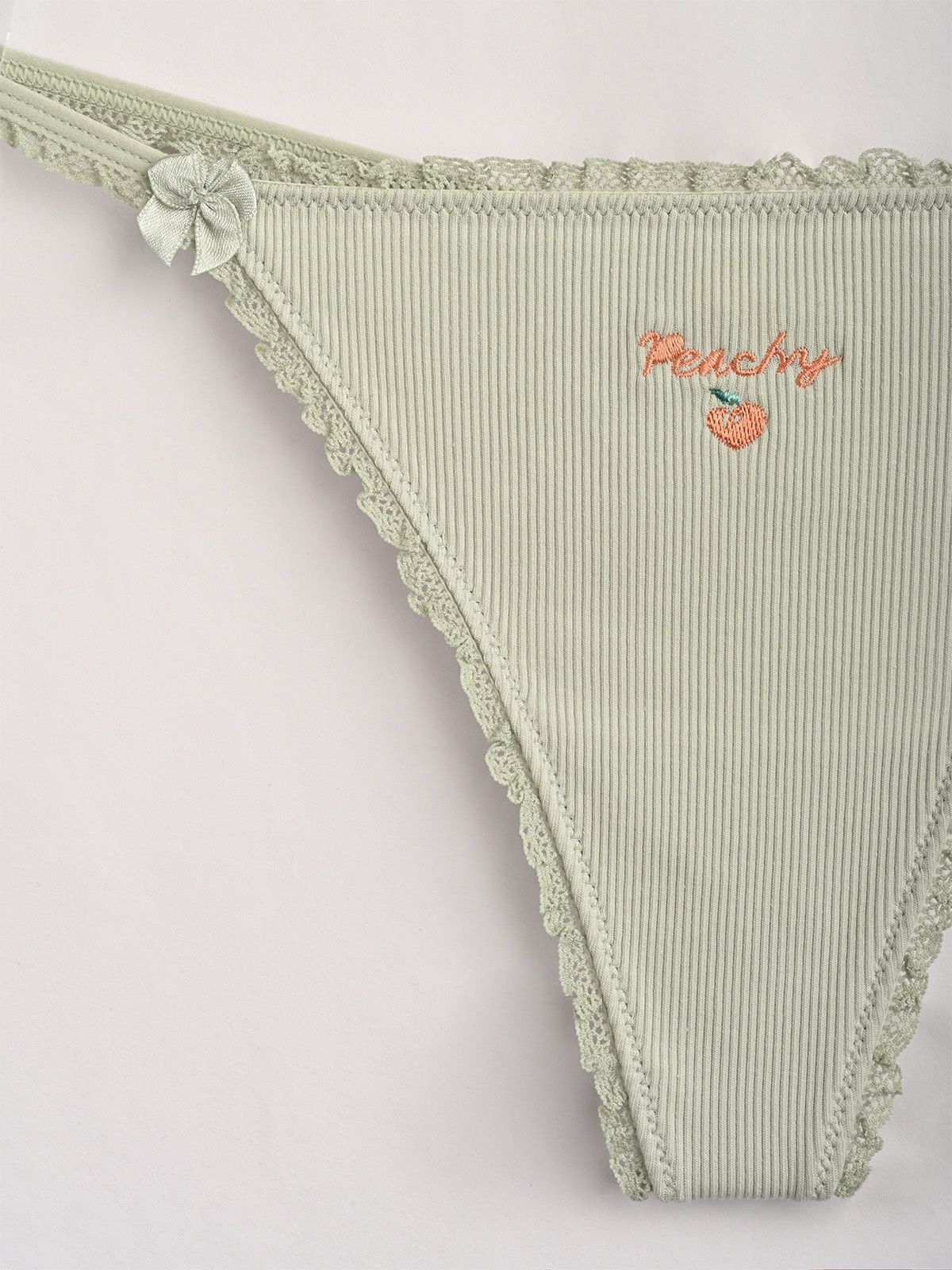  женские стринги из хлопка в рубчик (арт. 5372ldf), 5372LDF