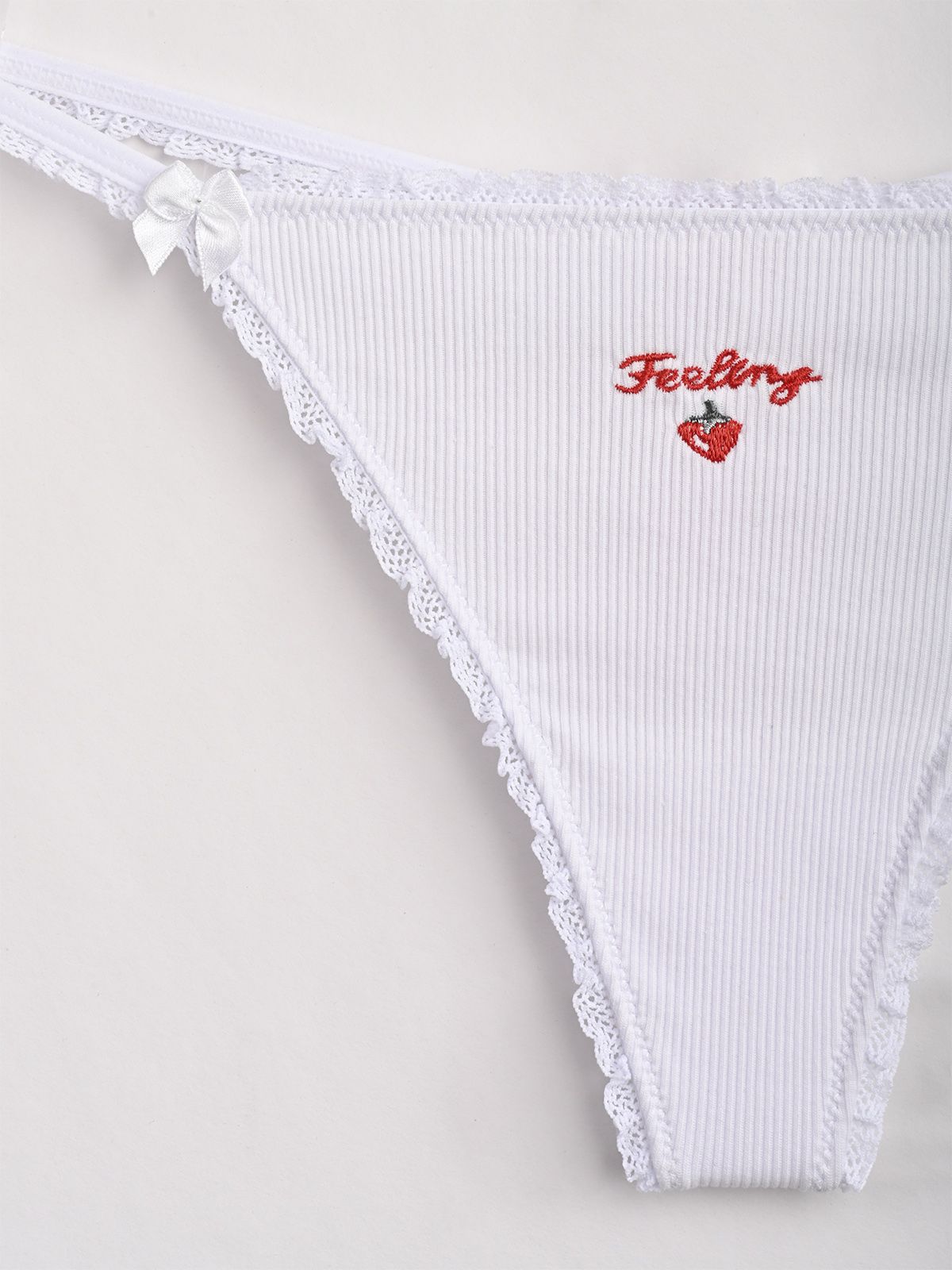  женские стринги из хлопка в рубчик (арт. 5373ldf), 5373LDF